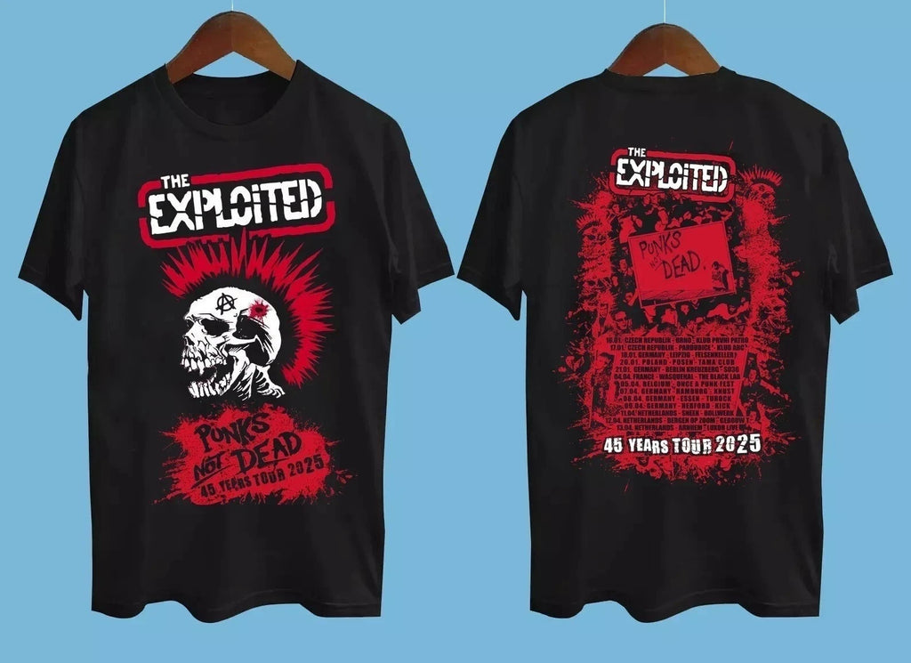 New!!! The Exploited Tour 2025 Band Gift For Fan S to 5XL 2-sides T-shirt