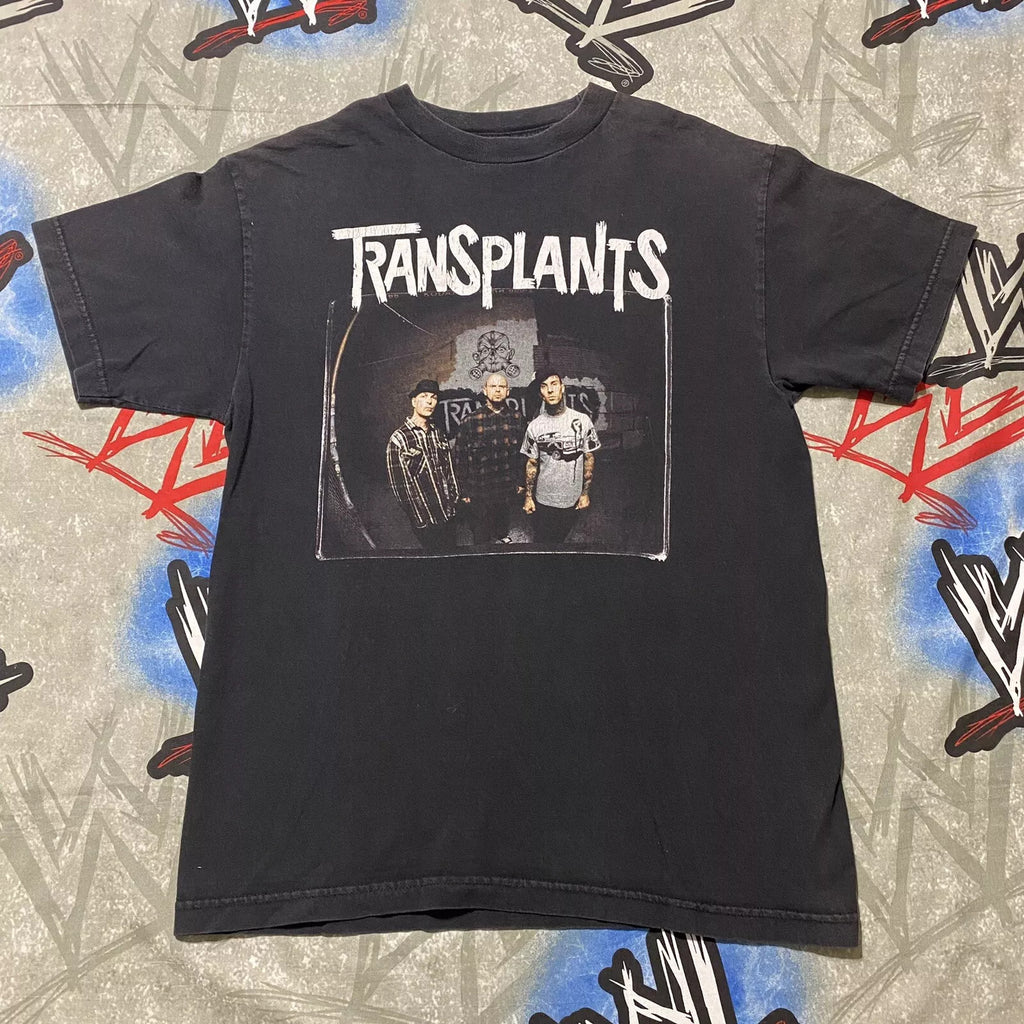 New Popular Transplants Black T-Shirt Cotton Full Size S-5XL