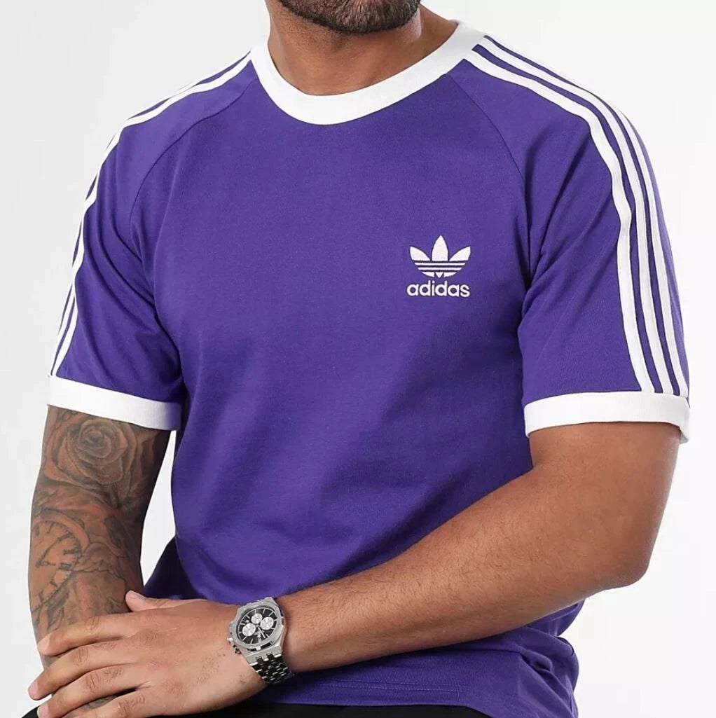 NEW MENS ADIDAS ORIGINALS CALIFORNIA 3 STRIPES TREFOIL SHIRT ~SIZE MEDIUM IM9394