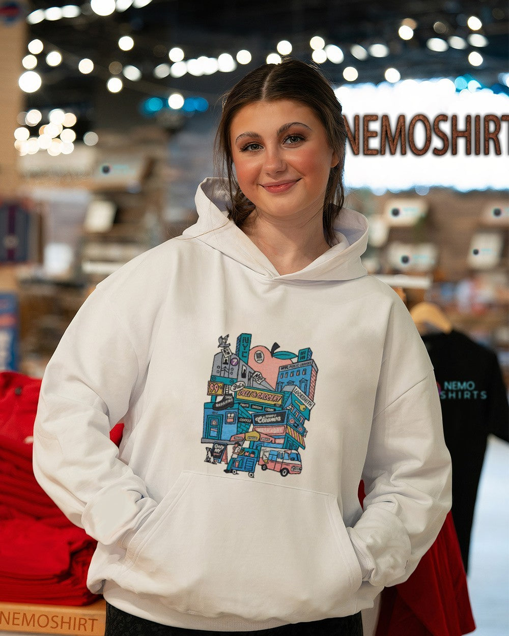 Deli and Grocery Only NY City Block Blanket shirt
