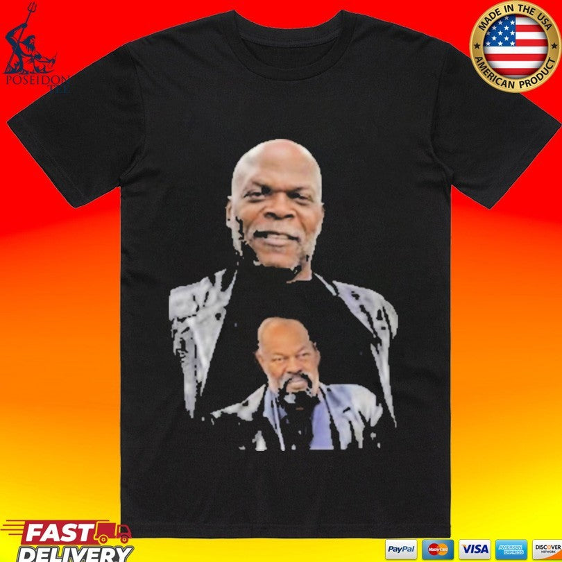 Samuel Jackson Wearing A T-shirt Of Himself T-shirt