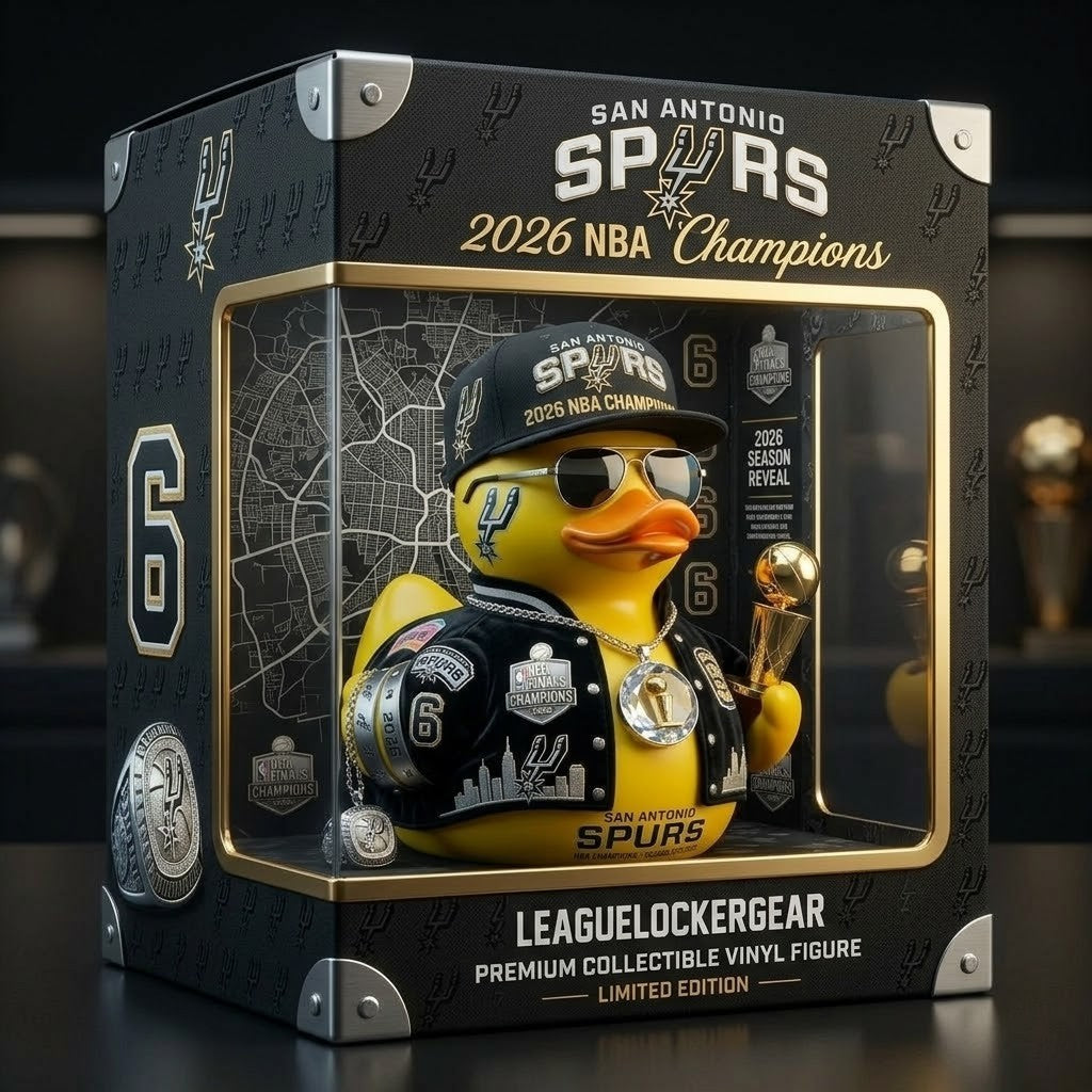 San Antonio Spurs 2026 NBA Champions Rubber Duck