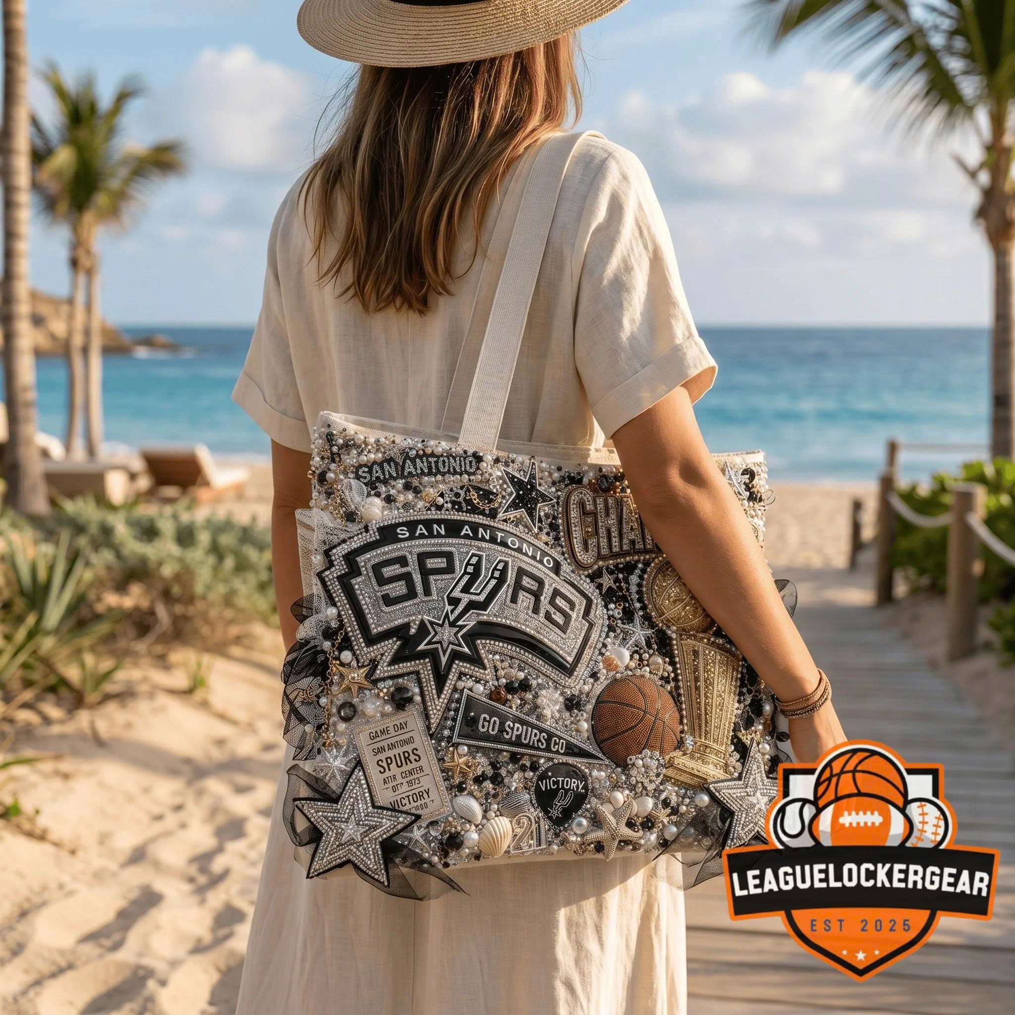 San Antonio Spurs Championship Celebration Tote Bag