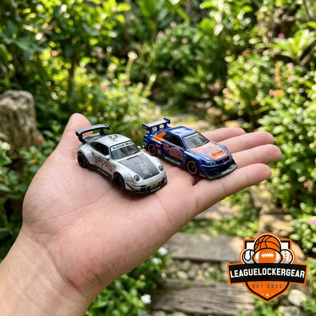 2026 NBA Finals Hot Wheels Spurs vs Knicks Diecast Collectible Cars