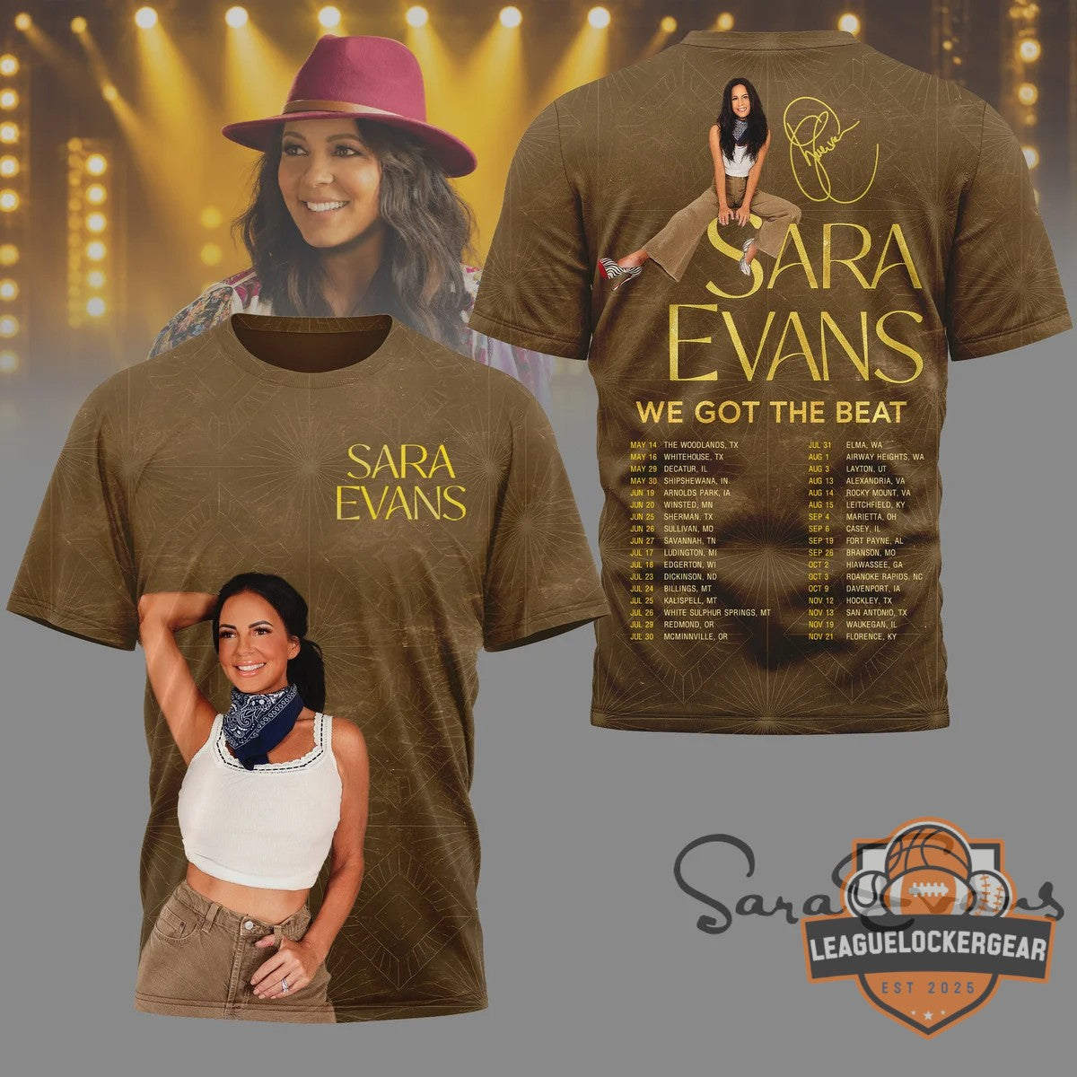 Sara Evans We Got The Beat Tour T-Shirt