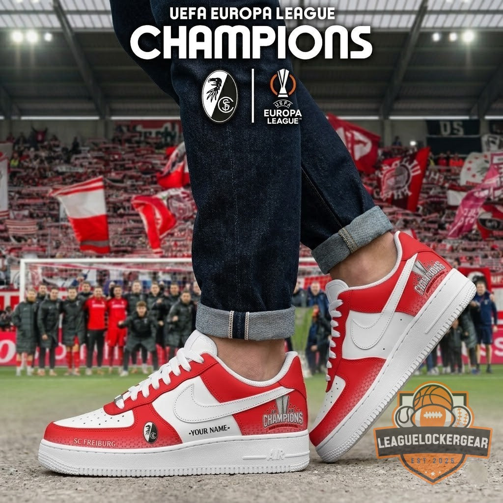 SC Freiburg UEFA Europa League Champions 2026 Custom AF1 Sneakers