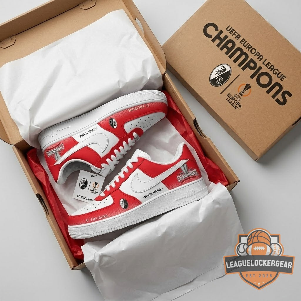SC Freiburg UEFA Europa League Champions 2026 Custom AF1 Sneakers