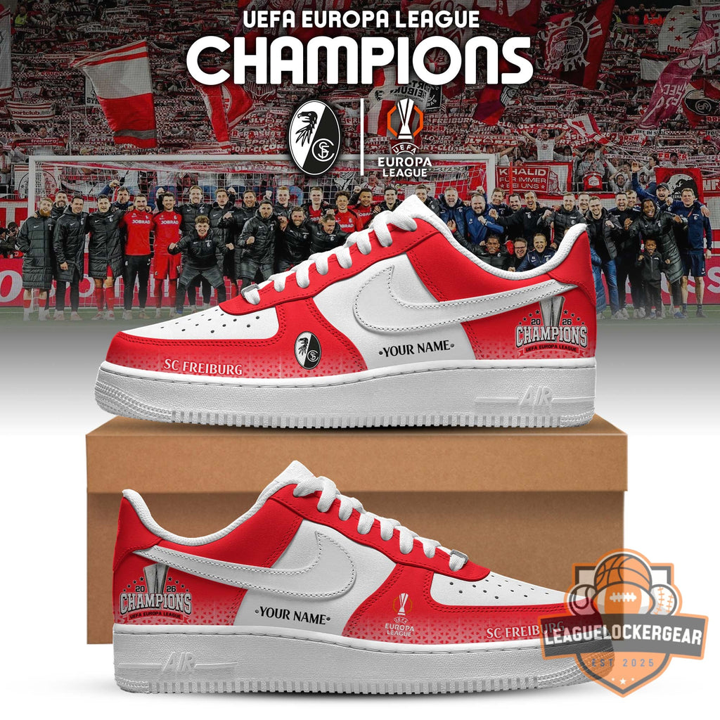 SC Freiburg UEFA Europa League Champions 2026 Custom AF1 Sneakers