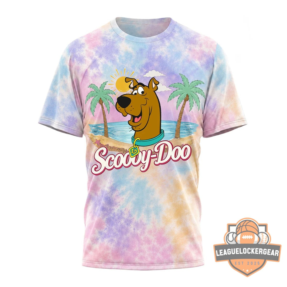 Scooby-Doo Scooby Doo Day Pastel Beach Road Trip T-Shirt