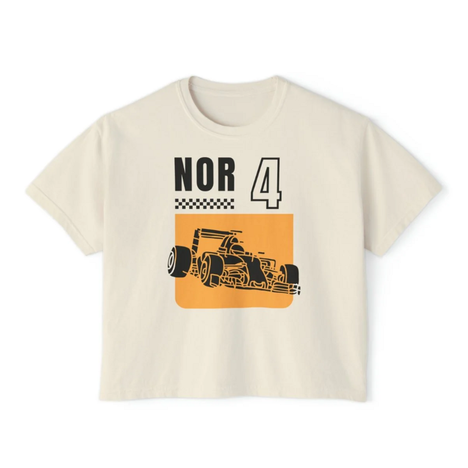 NOR4 Vintage Racing Car Women's Boxy Tee