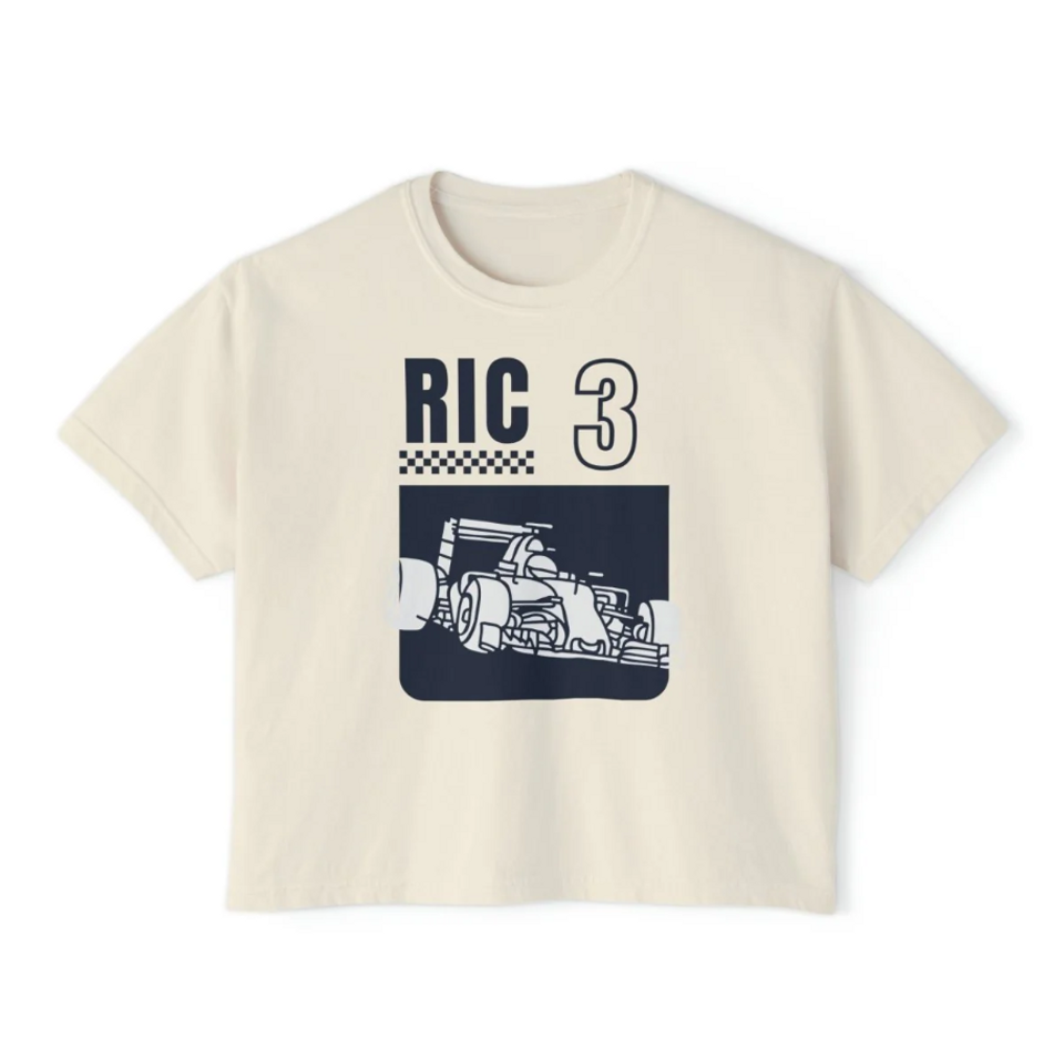 RIC3 Vintage Racing Car Women's Boxy Tee