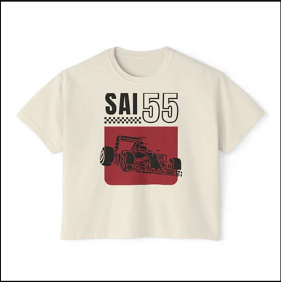 SAI55 Vintage Inspired Driver Women's Boxy Tee