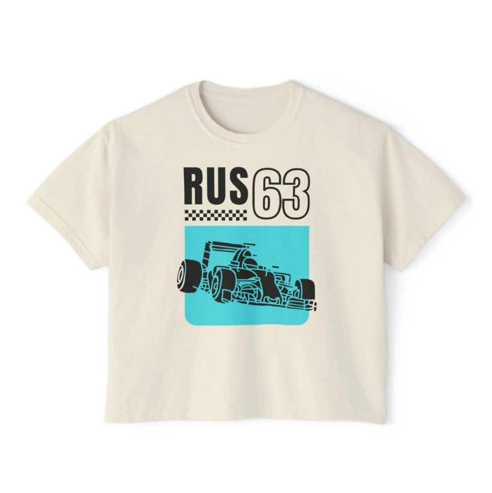 RUS 63 Vintage Inspired Driver Women's Boxy Tee