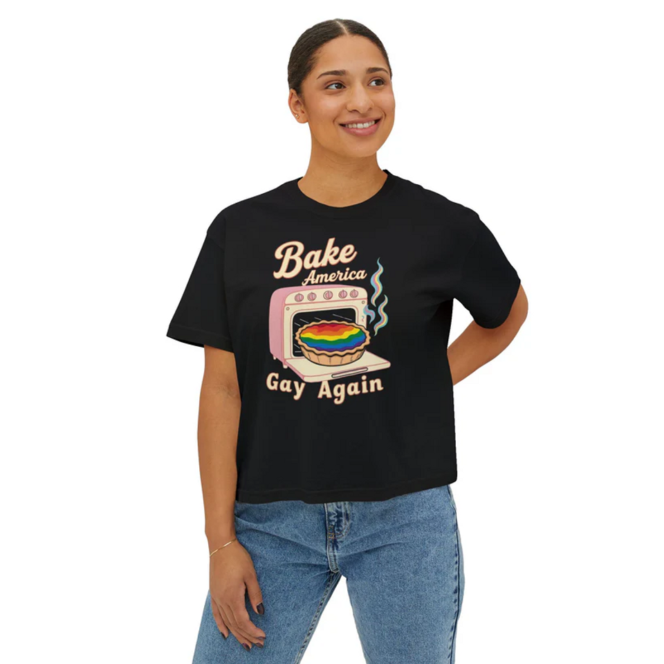 Bake America Gay Again Women's Boxy Tee