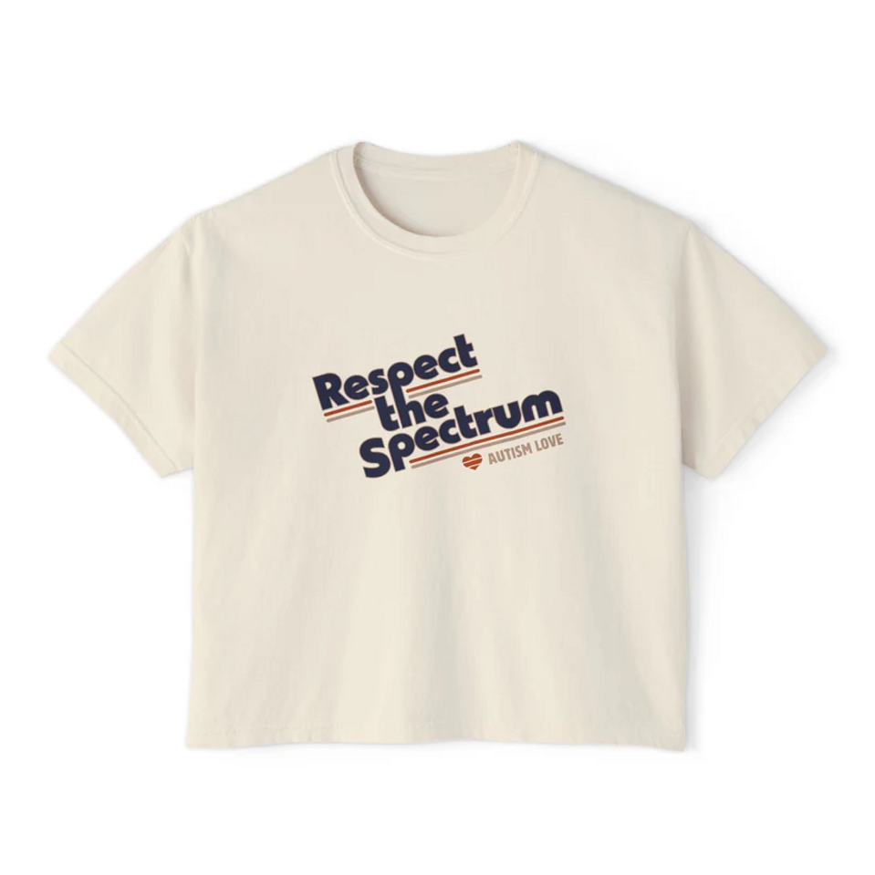 Respect The Spectrum Autism Love Women's Boxy Tee