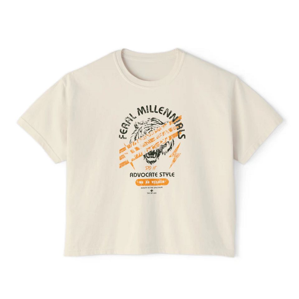 Feral Millennials Do It Advocate Style (We Be Wildin') Women's Boxy Tee