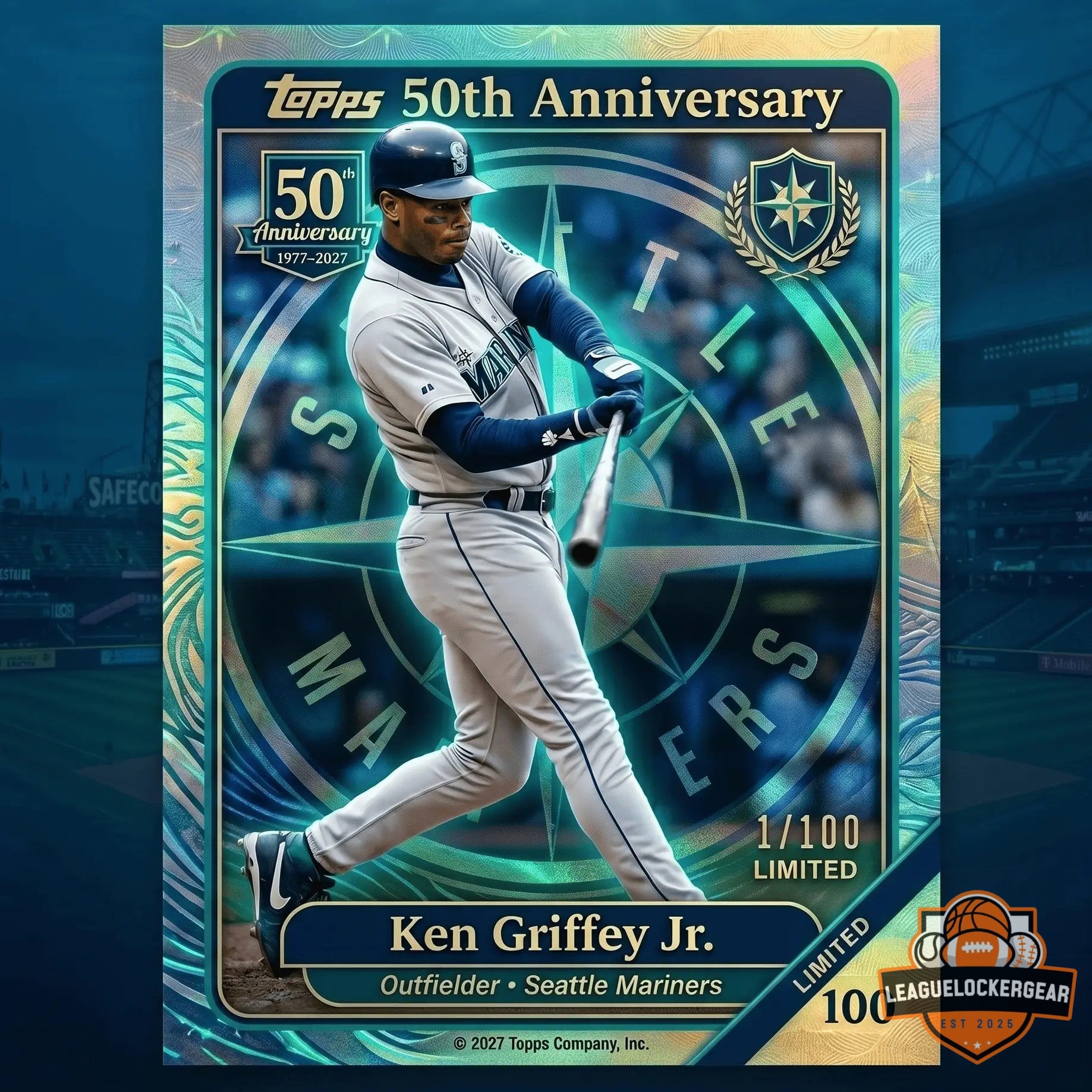 Seattle Mariners 50th Anniversary 1977-2027 MLB Trading Cards
