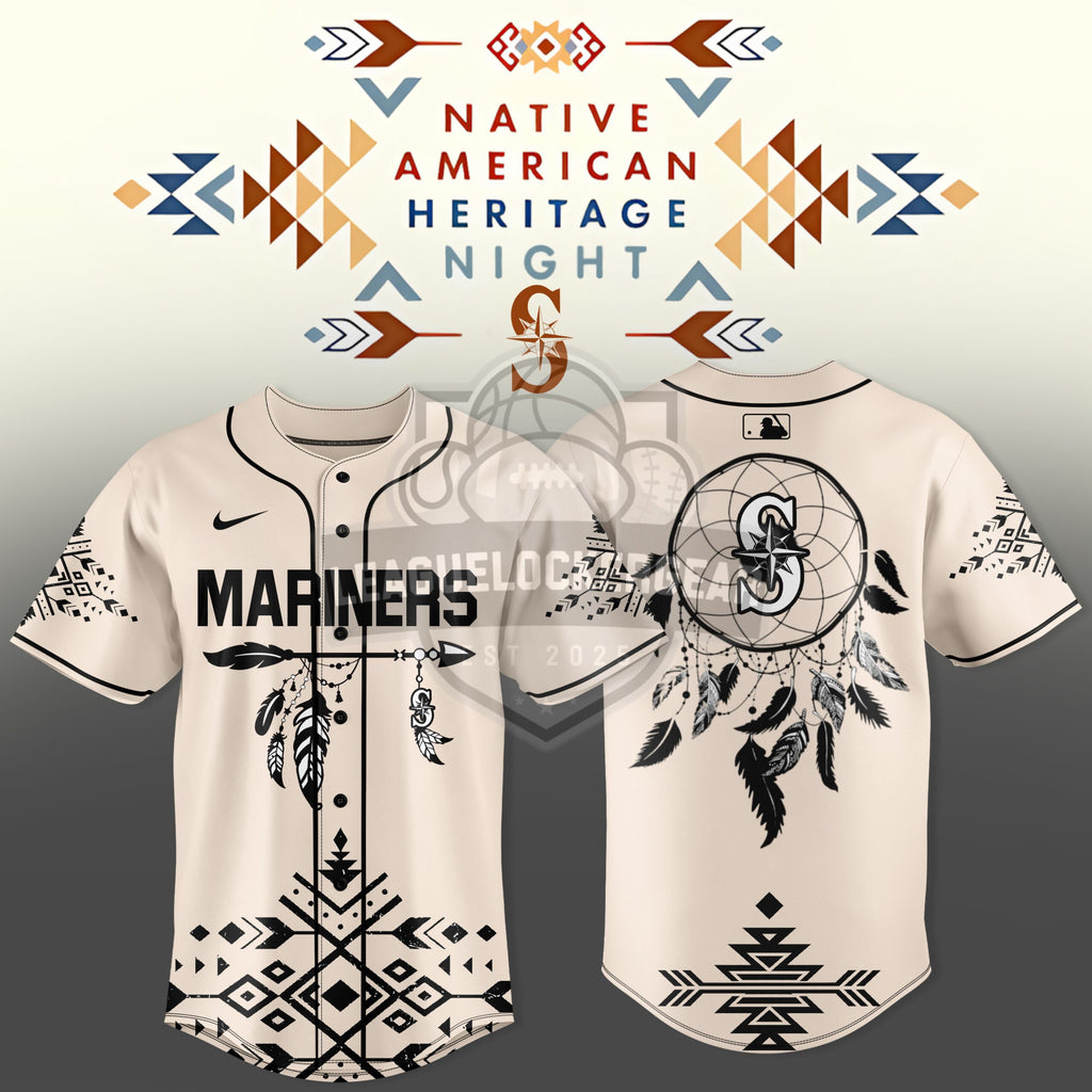 Seattle Mariners Native American Heritage Night Baseball Jersey