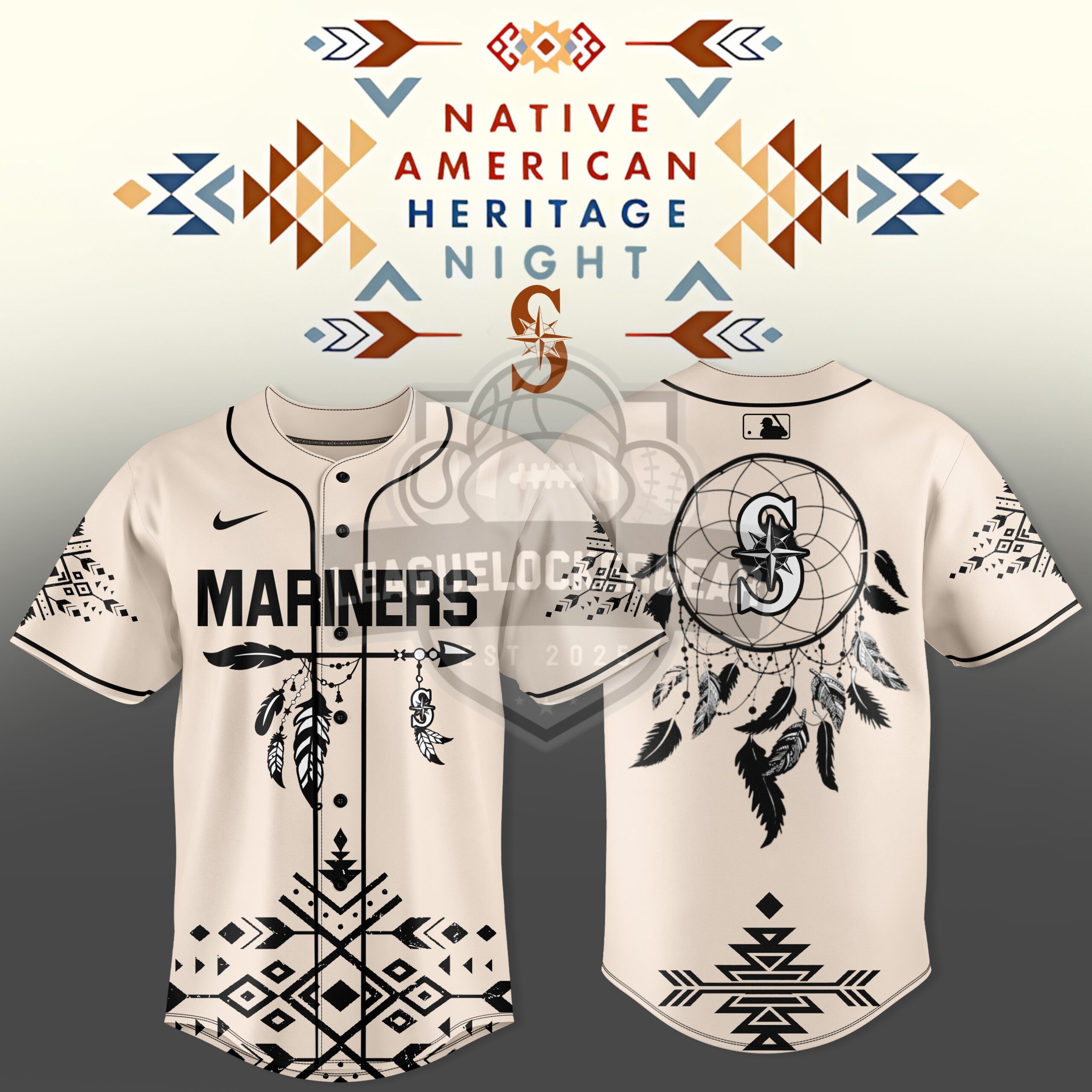 Seattle Mariners Native American Heritage Night Baseball Jersey