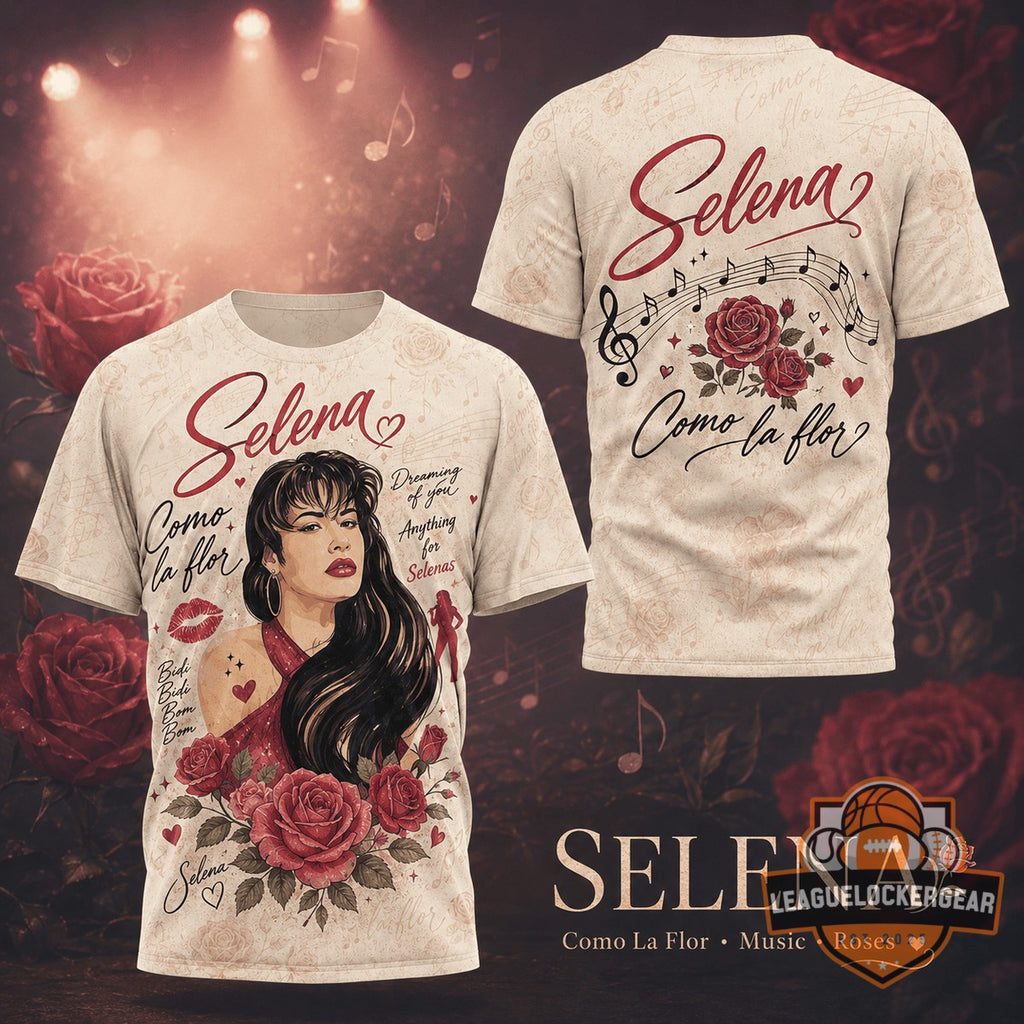 Selena Como la Flor Roses Music T-Shirt