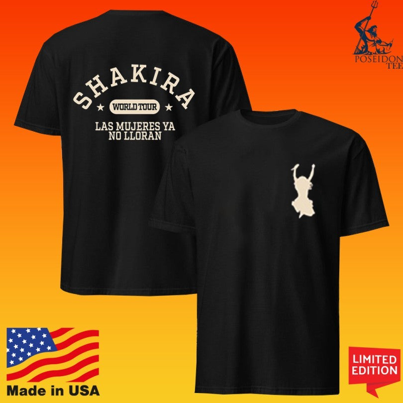 Shakira Las Mujeres Ya No Lloran World Tour Anorak Shell T-shirt