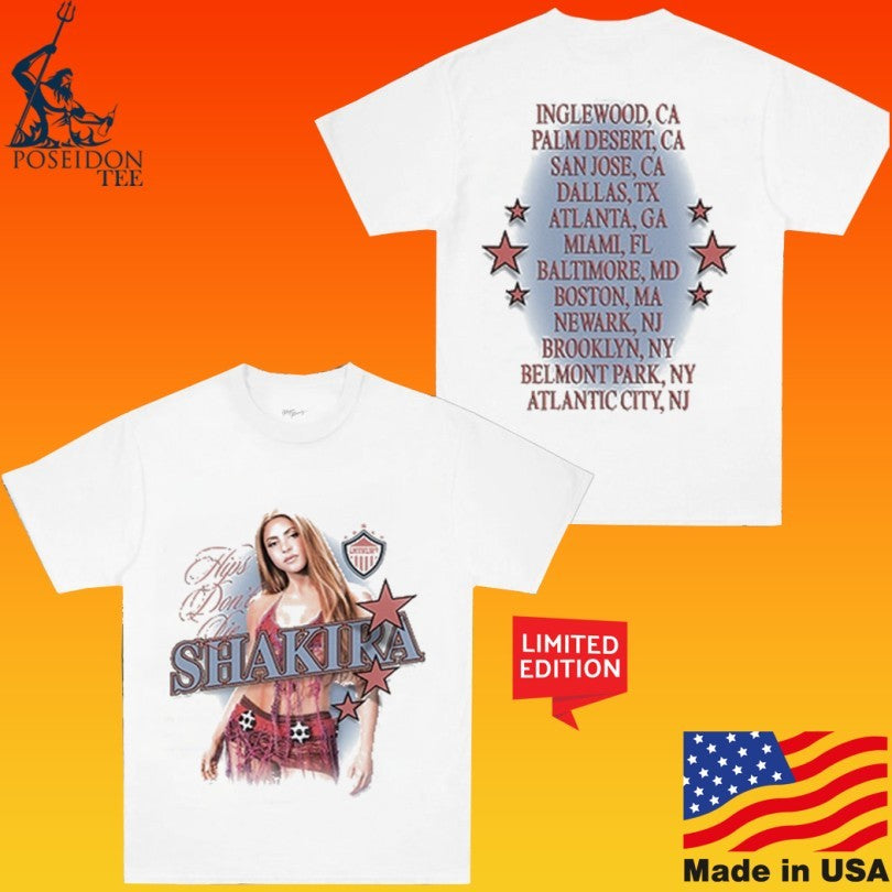 Shakira Las Mujeres Ya No Lloran World Tour Hips Don’t Lie T-shirt