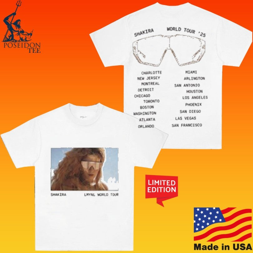 Shakira Lmynl World Tour 2026 Sunglasses T-shirt