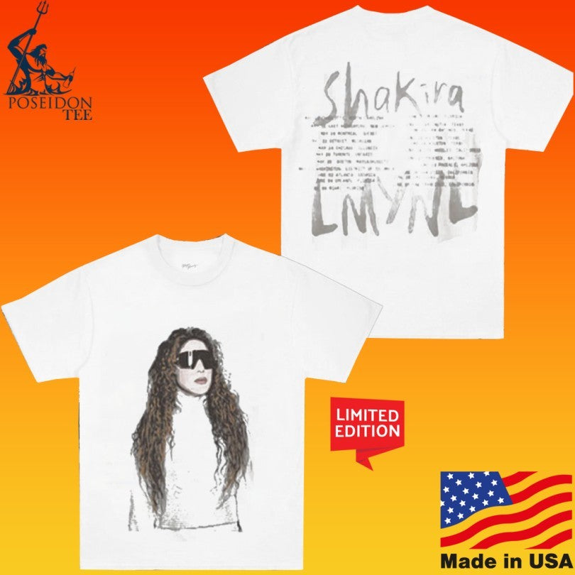 Shakira Lmynl World Tour Sunglasses T-shirt