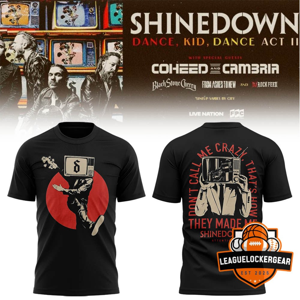 SHINEDOWN Dance Kid Dance Act II Tour 2026 T-Shirt