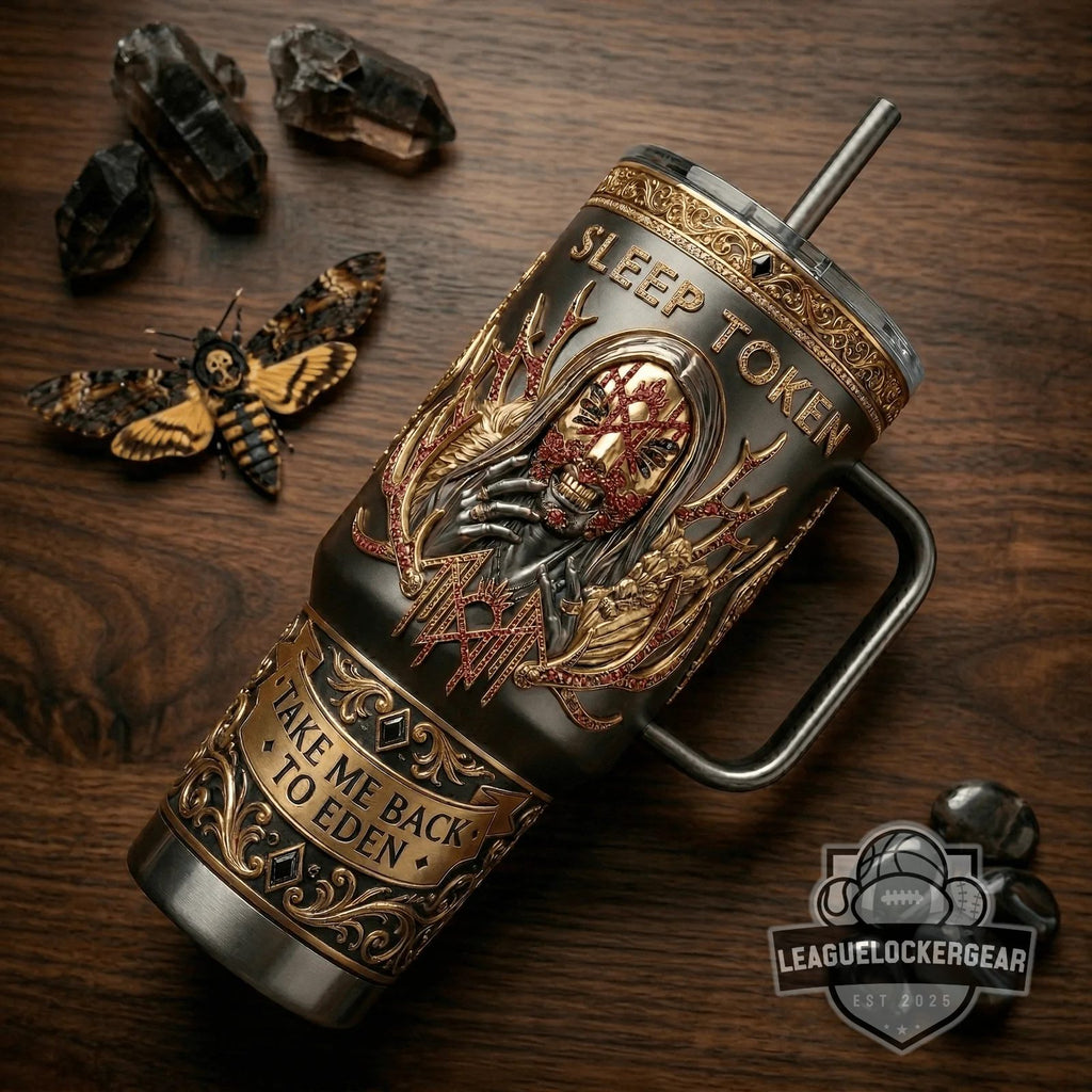 Sleep Token Take Me Back To Eden Tumbler With Handle