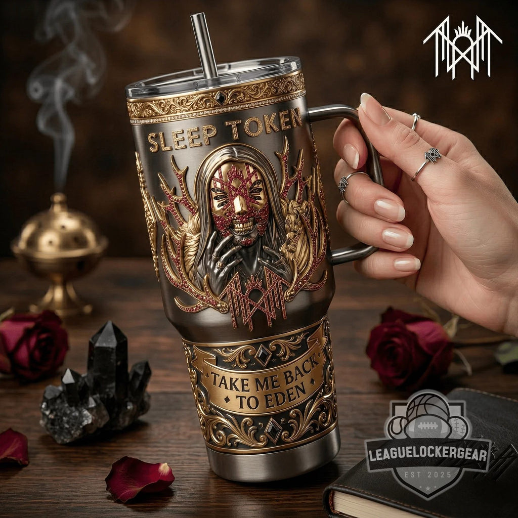 Sleep Token Take Me Back To Eden Tumbler With Handle