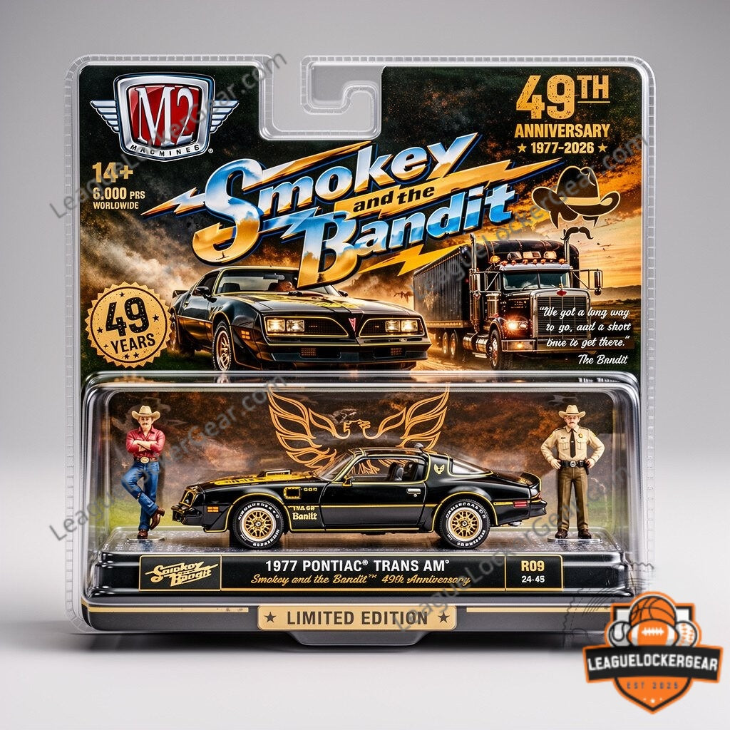 Smokey and the Bandit 49th Anniversary 1977 Pontiac Trans Am Diecast Car