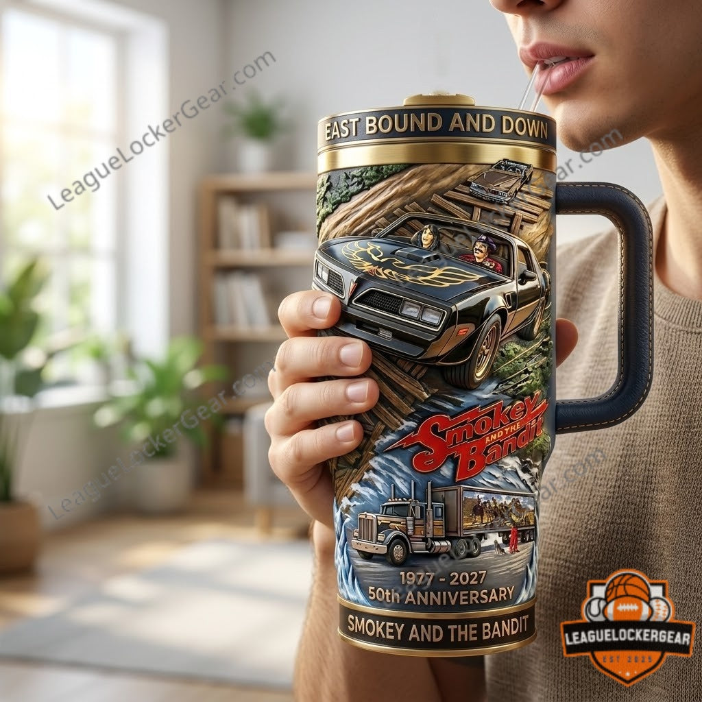 Smokey and the Bandit 50th Anniversary 1977-2027 Handled Tumbler