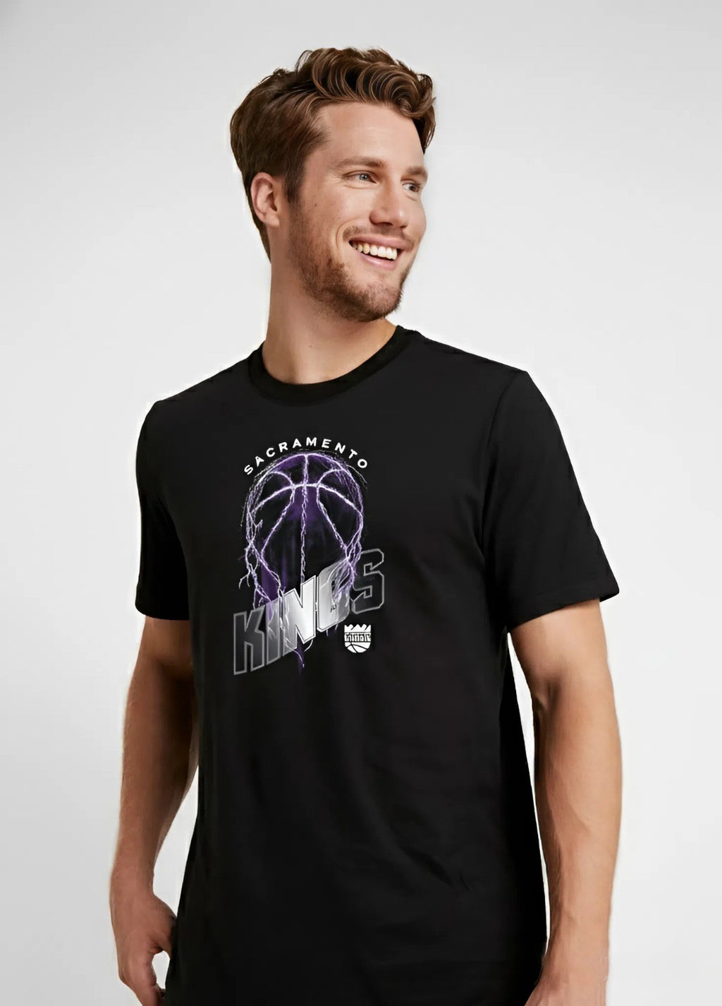 Sacramento Kings T-Shirt – Kings Basketball Graphic Tee – Light the Beam