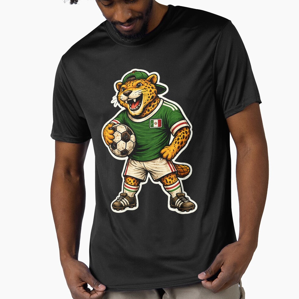 Mexico Jaguar Soccer Sticker – Vintage Football Mascot 2026 by randomdesignsnearme