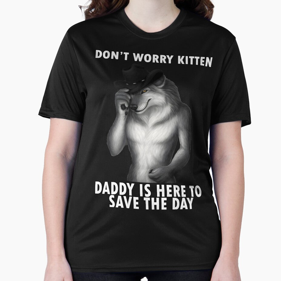 Don't Worry Kitten Funny Wolf Meme by MemishDesign