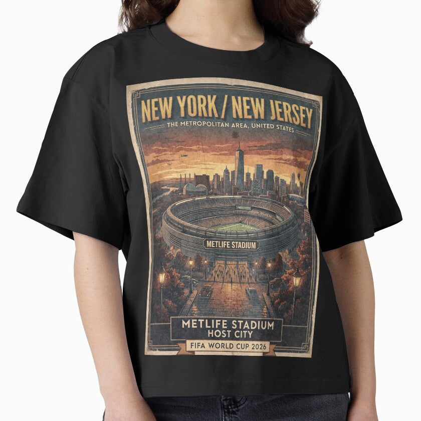 Retro MetLife Stadium Poster by Fictional Ink Society