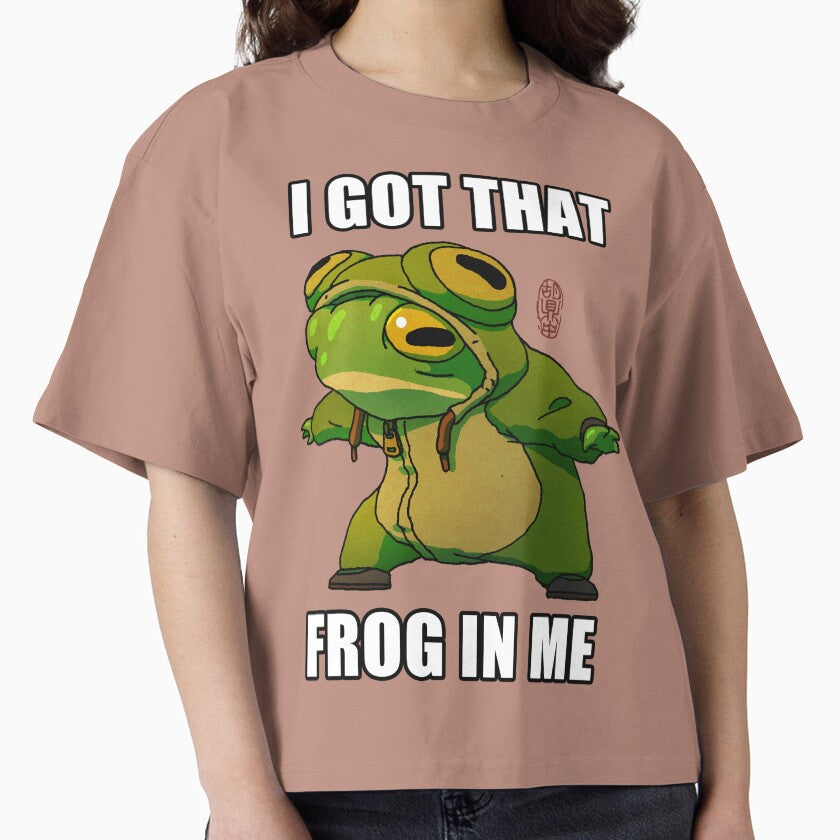 i got that frog in me funny frog meme costume art by DingHuArt