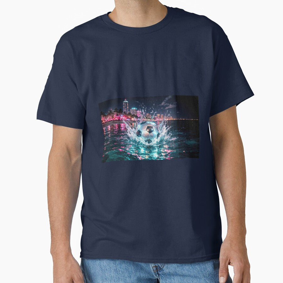 Miami  Neon Soccer Host City  vibes by BrickByDream