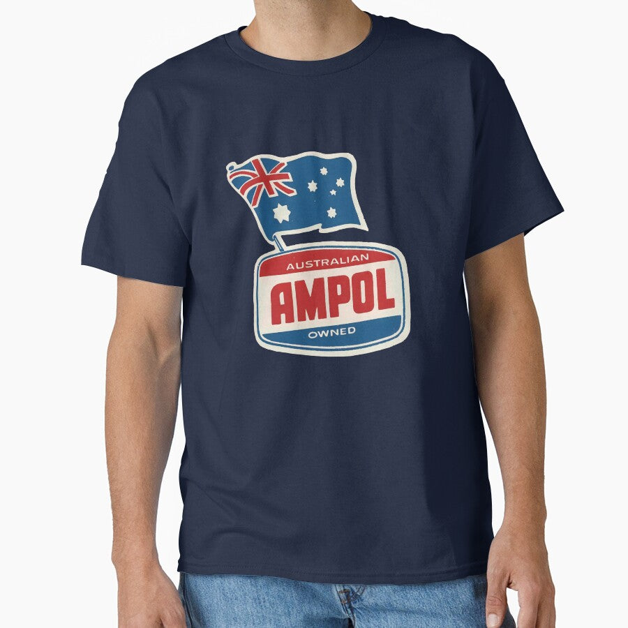 Ampol Petrol Oil Retro Vintage Logo Australian flag by MKD1