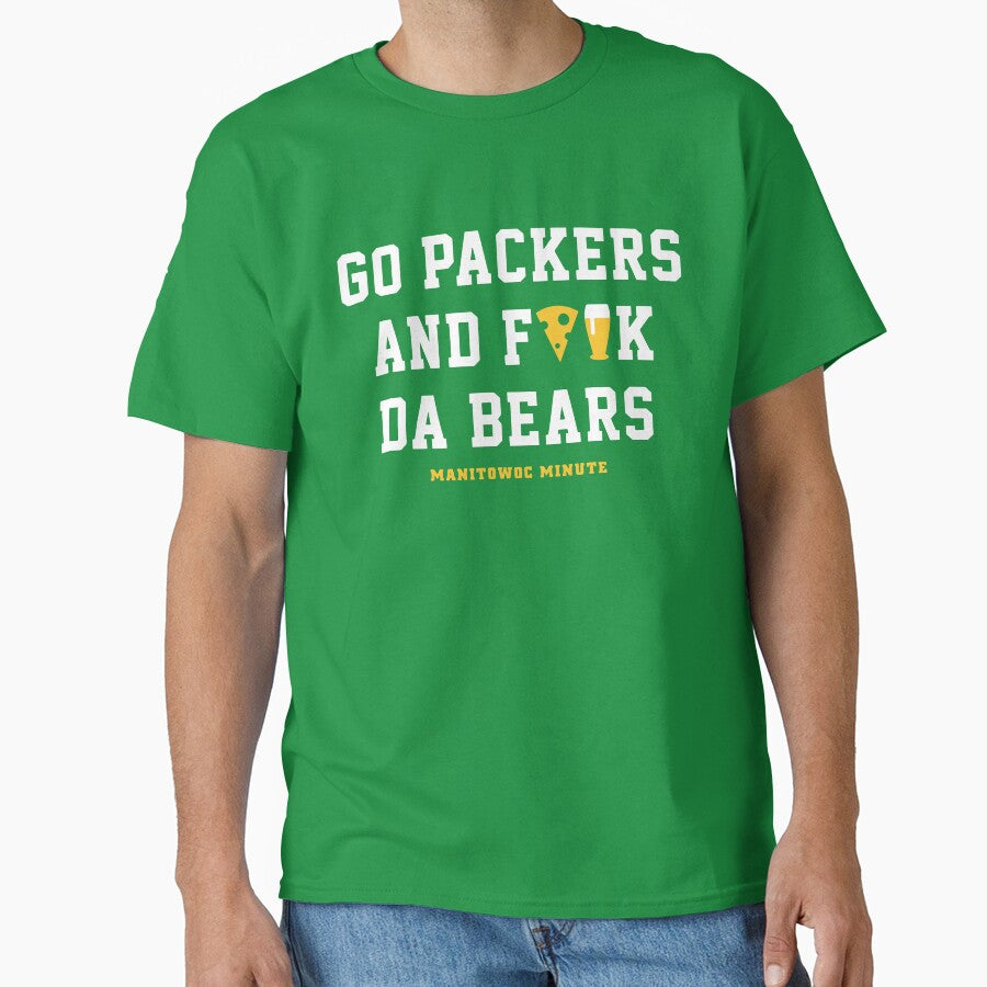 Charlie Berens Merch Go Packers And Fk Da Bears Shirt by mavisrf1mar