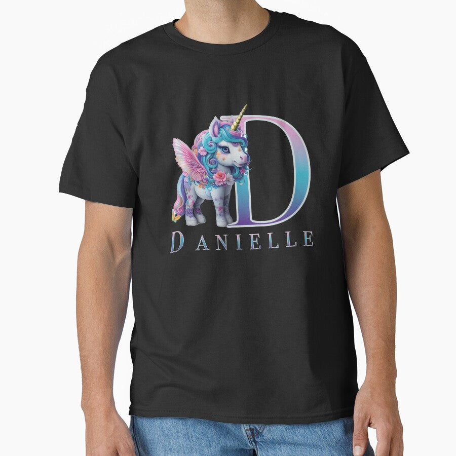 Danielle name with a cute unicorn by Lubellebubble20