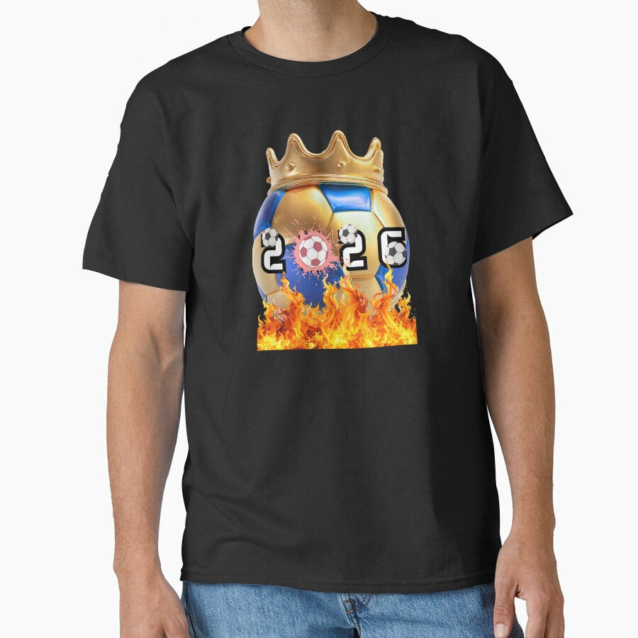 2026 Soccer Champion Crown – Golden Football Fire Trophy Design by Palette _Vibes