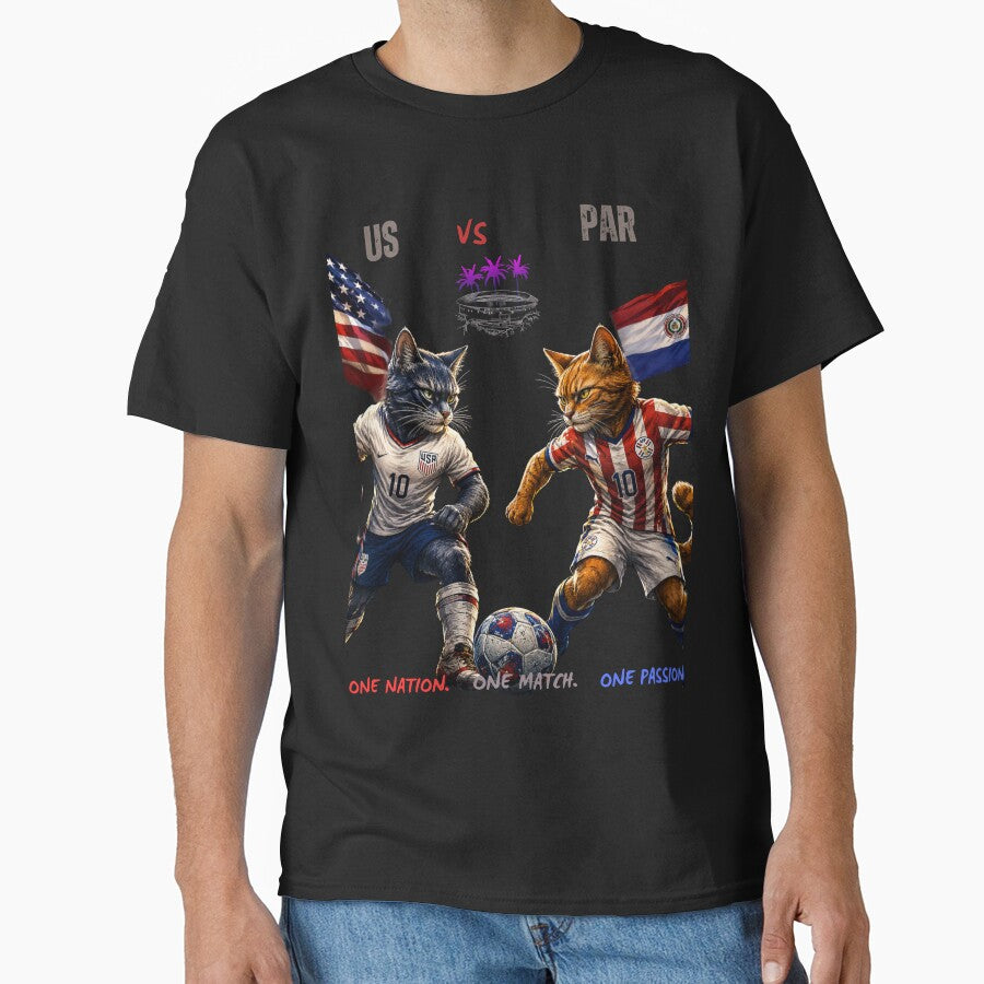 USA vs PARAGUAY Soccer Cats 2026 - Funny Cat  Match by nexargraphics