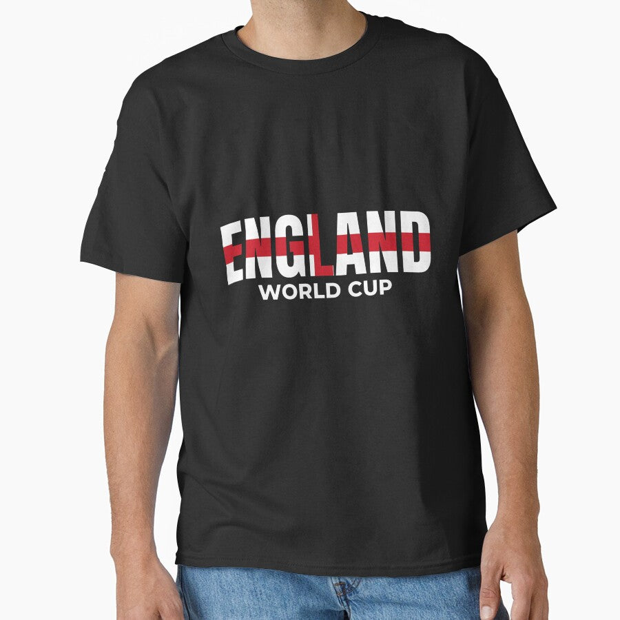 ENGLAND FOOTBALL FANS WORLD CUP 2026 T-SHIRT WITH ST GEORGE'S FLAG Classic T-Shirt by KTY-NUSS