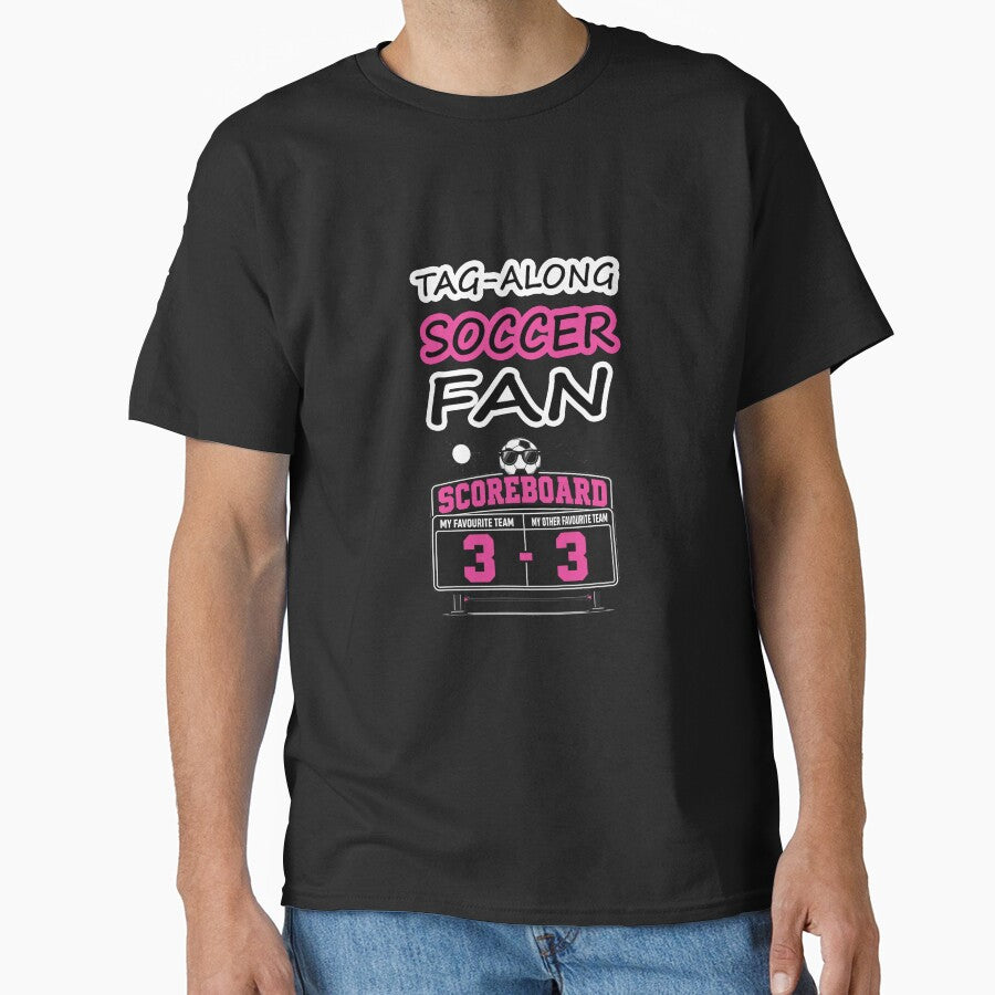 Tag-Along SOCCER FAN and Soccer Scoreboard Humor - Pink by Beachy