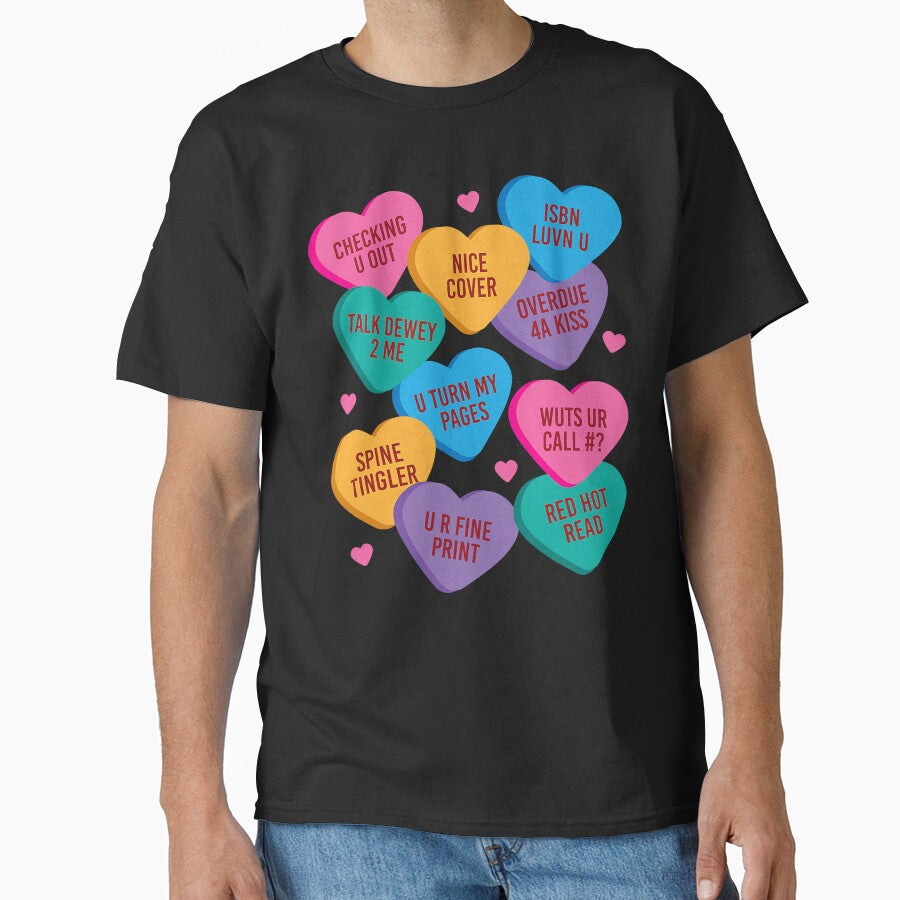 Funny Librarian Shirt Valentines Book Worm Reading by RobertKnow