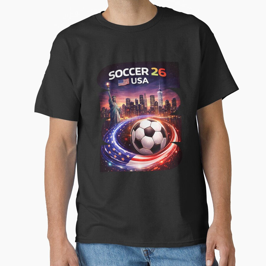 USA Soccer 2026 Shirt, Soccer 26 USA Fan Tee, United States Soccer Graphic by MK-Charlie