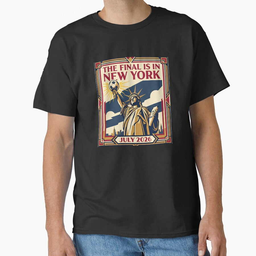 The Final Is In New York July 2026 World Cup Football Soccer Poster Art by Lulustarfox