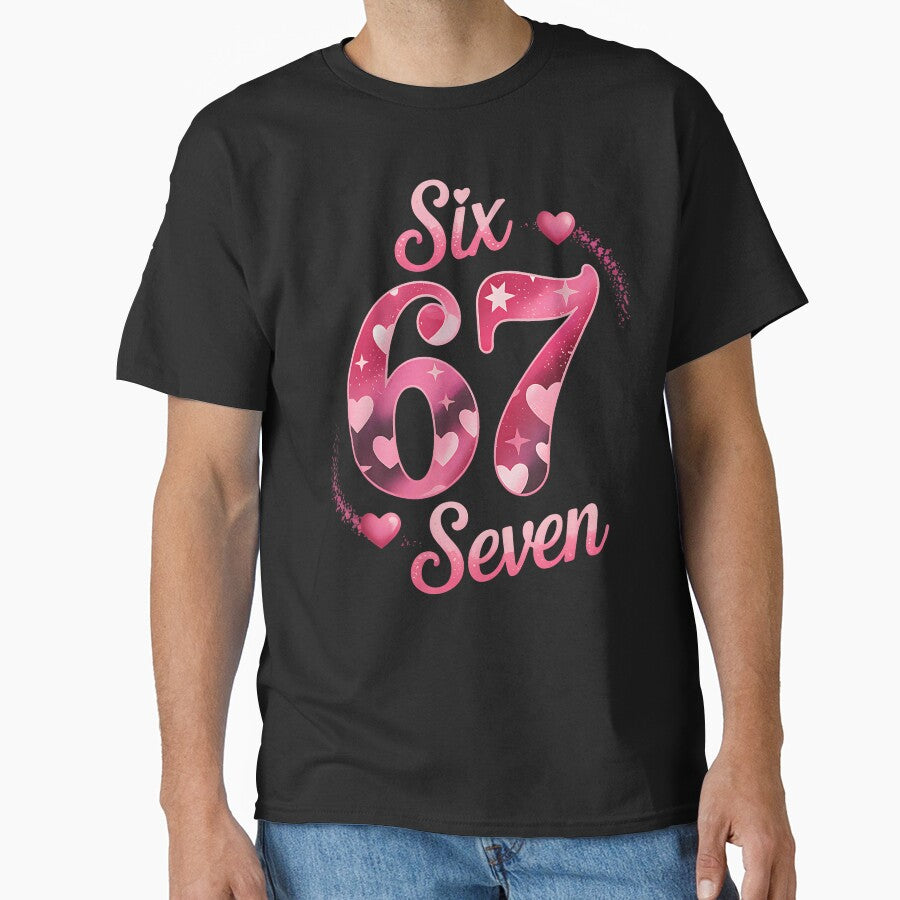 Funny Six Seven 6 7 Meme For Valentine Girl by JanetCarolyn